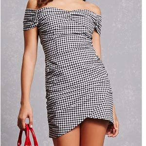 Black and white gingham dress